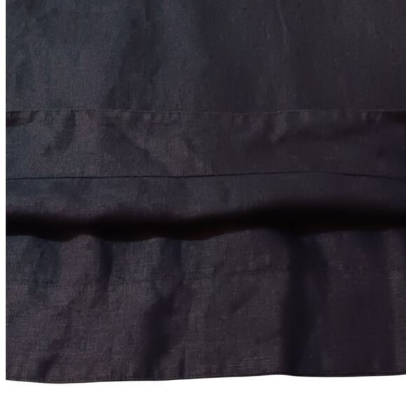 J. CREW 100% Linen Tunic Top Blouse M/10 Artsy‎ Floral Applique Long 3/4 Sleeves - Picture 5 of 11